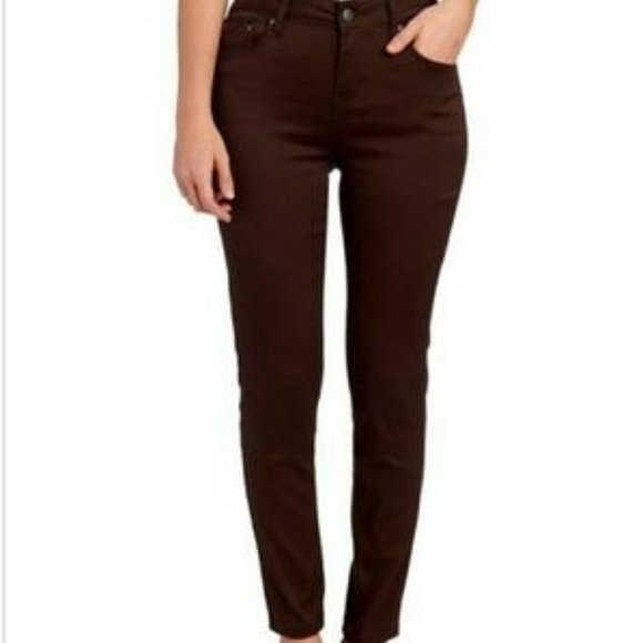 Needle & Cloth Pants - Needle & Cloth Skinny Ankle Pants High Rise Brown